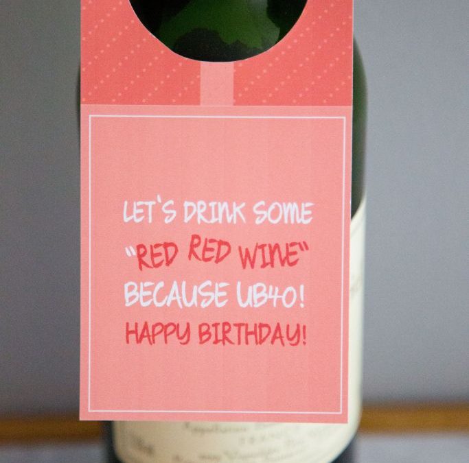 UB40 Red, Red Wine Tag